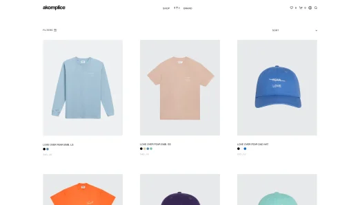 Akomplice Webstore