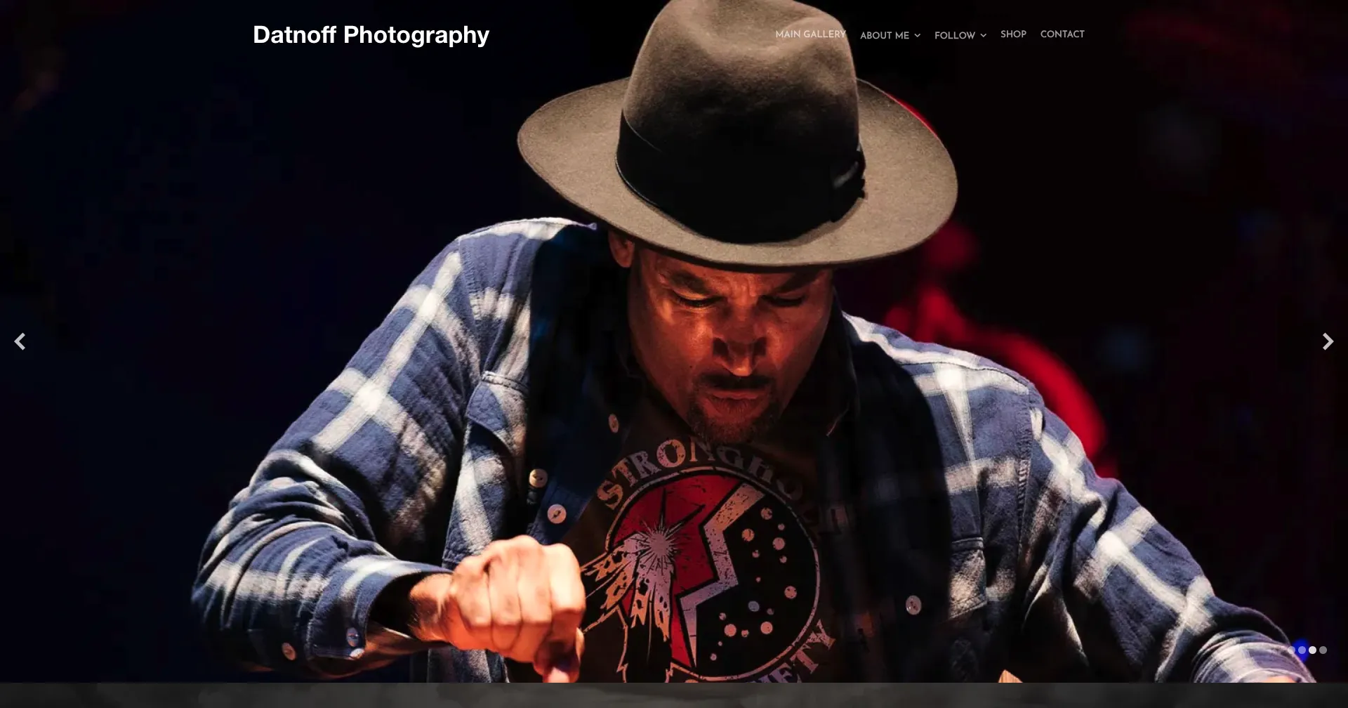 Ben Harper gracing the Datnoff Photography home page